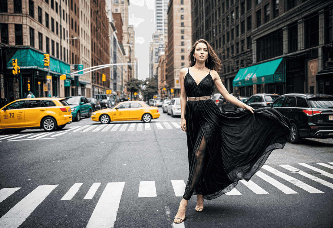 Black_and_chiffon_flowy_dresses_serve_as_essential_staples_in_the_wardrobes_of_millennials - The Fashion Project